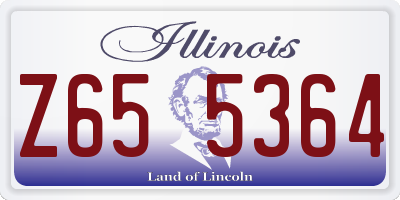 IL license plate Z655364
