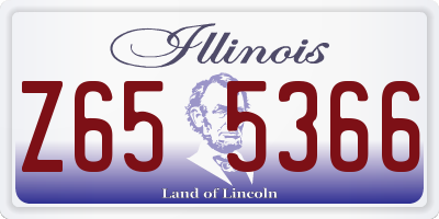 IL license plate Z655366