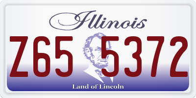 IL license plate Z655372