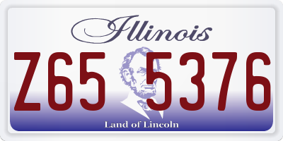 IL license plate Z655376