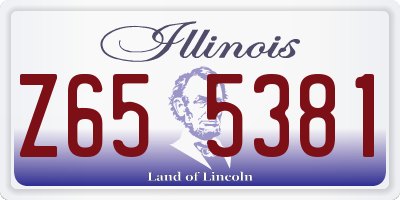 IL license plate Z655381