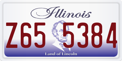 IL license plate Z655384