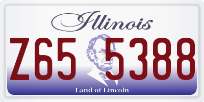 IL license plate Z655388