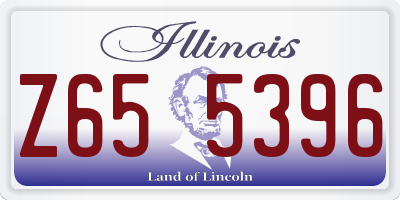 IL license plate Z655396