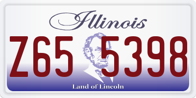 IL license plate Z655398