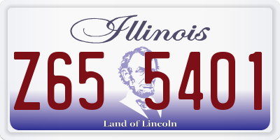 IL license plate Z655401