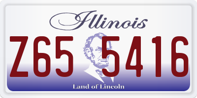 IL license plate Z655416