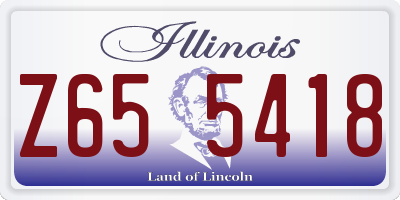 IL license plate Z655418