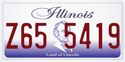 IL license plate Z655419