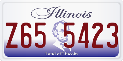 IL license plate Z655423