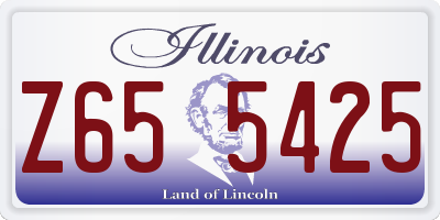IL license plate Z655425