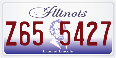 IL license plate Z655427