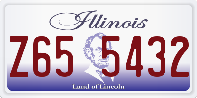 IL license plate Z655432