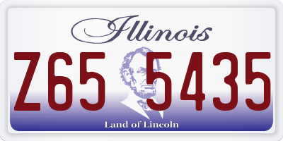 IL license plate Z655435