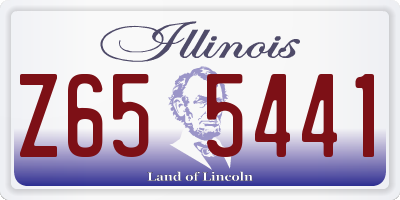 IL license plate Z655441
