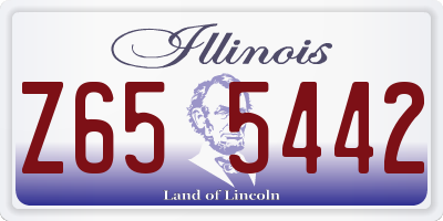 IL license plate Z655442
