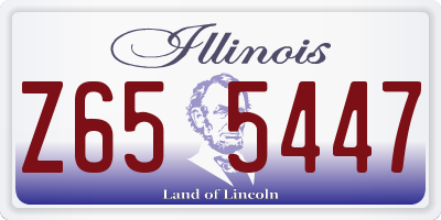 IL license plate Z655447