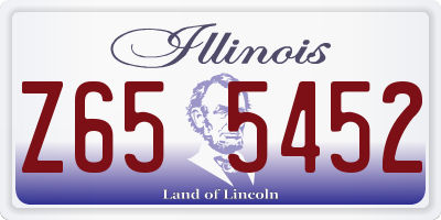 IL license plate Z655452