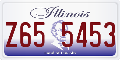 IL license plate Z655453