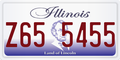 IL license plate Z655455