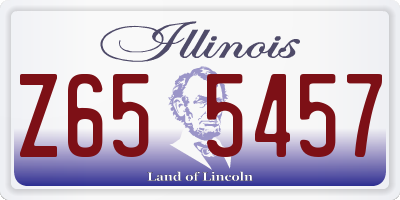 IL license plate Z655457