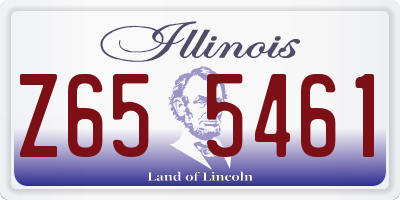 IL license plate Z655461