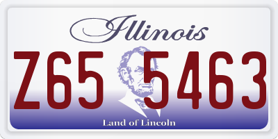IL license plate Z655463