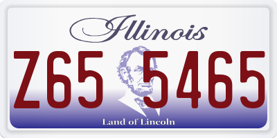 IL license plate Z655465