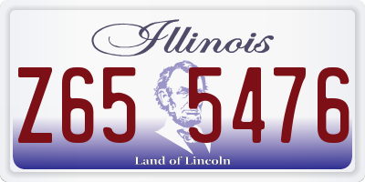 IL license plate Z655476
