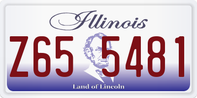 IL license plate Z655481