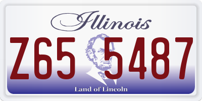 IL license plate Z655487