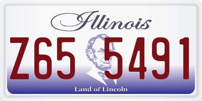 IL license plate Z655491