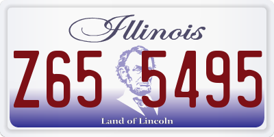 IL license plate Z655495
