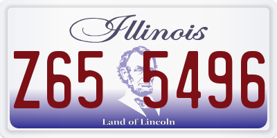 IL license plate Z655496