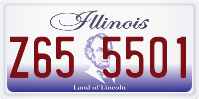 IL license plate Z655501