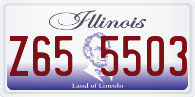 IL license plate Z655503