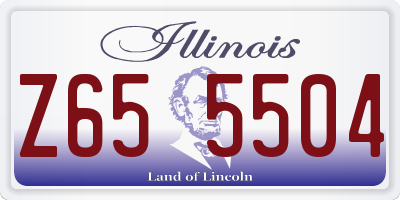IL license plate Z655504