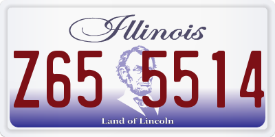 IL license plate Z655514