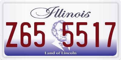 IL license plate Z655517