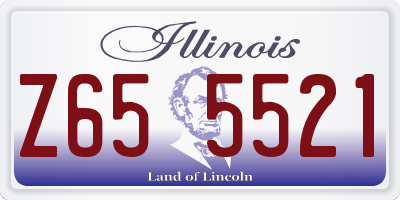 IL license plate Z655521
