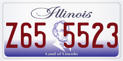 IL license plate Z655523