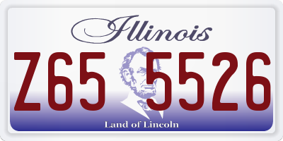IL license plate Z655526