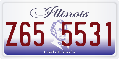 IL license plate Z655531
