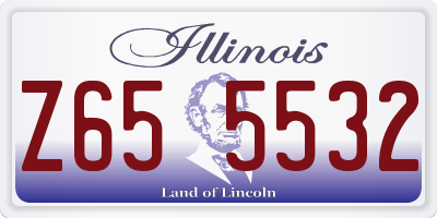 IL license plate Z655532
