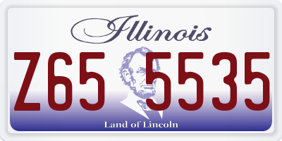 IL license plate Z655535