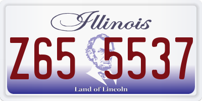 IL license plate Z655537
