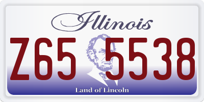 IL license plate Z655538