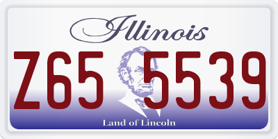 IL license plate Z655539