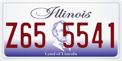 IL license plate Z655541