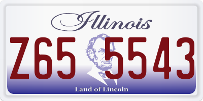 IL license plate Z655543